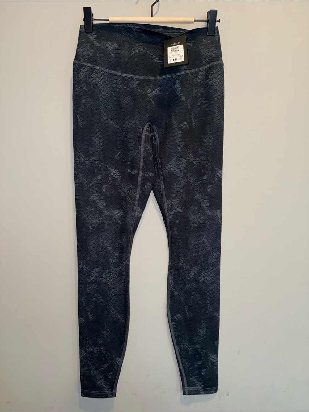 Fabletics Black Snake-Print High-Rise leggings